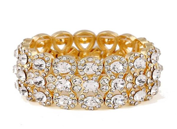 wedding jewelry luxury full crystal rhinestones gold color bracelets for women bride stretch rope wide bracelets bangles3295541, Golden;silver
wedding jewelry luxury full crystal rhinestones gold color bracelets for women bride stretch rope wide bracelets bangles3295541, Golden;silver