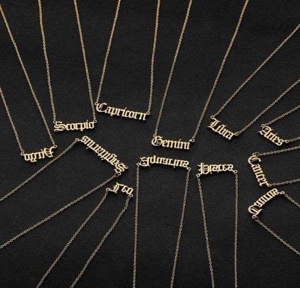 personalized letter zodiac necklace constellation necklaces custom stainless steel old english necklace birthday jewelry gifts3801777, Silver
personalized letter zodiac necklace constellation necklaces custom stainless steel old english necklace birthday jewelry gifts3801777, Silver