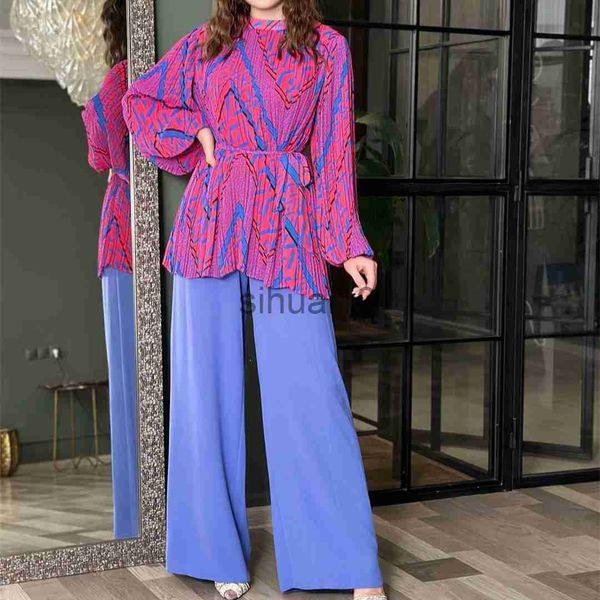 women's two piece pants women loose printing lace up shirt two piece set lady full sleeve pants suit female fashion spring streetwear, White
women's two piece pants women loose printing lace up shirt two piece set lady full sleeve pants suit female fashion spring streetwear, White