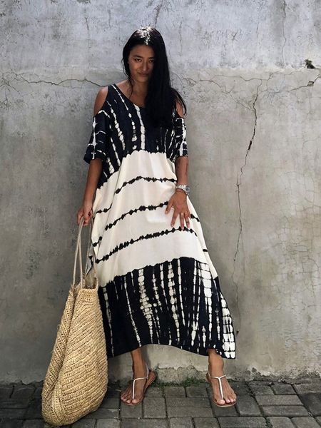 basic casual dresses fitshiling open shoulder summer dress bohemia retro halo dyed robe super kaftan holiday fashion pareos 230717, Black;gray
basic casual dresses fitshiling open shoulder summer dress bohemia retro halo dyed robe super kaftan holiday fashion pareos 230717, Black;gray