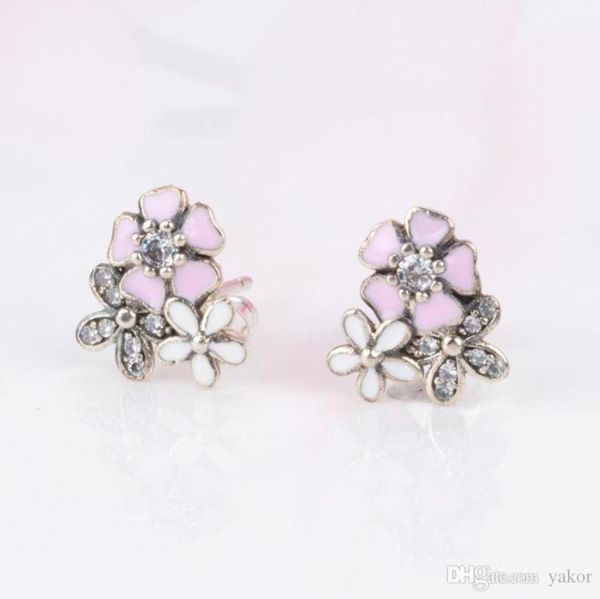 new pink enamel flowers stud earring original box for 925 sterling silver women's earring set jewelry accessories6021880, Golden;silver
new pink enamel flowers stud earring original box for 925 sterling silver women's earring set jewelry accessories6021880, Golden;silver