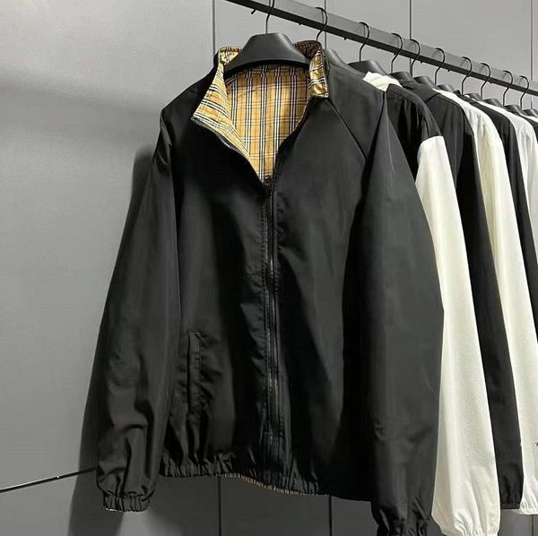 new two-sided men women outerwear coats men's jackets spring autumn outwear windbreaker clothes jacket coat outside sport mens clothing, Black;brown
new two-sided men women outerwear coats men's jackets spring autumn outwear windbreaker clothes jacket coat outside sport mens clothing, Black;brown