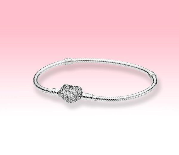 925 sterling silver bracelets diy jewelry for moments sparkling heart clasp chain charms bracelet with original box for women7941717, Golden;silver
925 sterling silver bracelets diy jewelry for moments sparkling heart clasp chain charms bracelet with original box for women7941717, Golden;silver