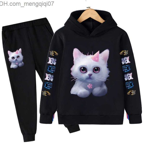 clothing sets two sets of children's fashion boys' clothing autumn baby girls' clothing cat suit children's cotton hoodi, White
clothing sets two sets of children's fashion boys' clothing autumn baby girls' clothing cat suit children's cotton hoodi, White