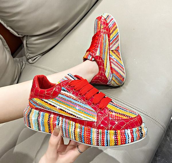 shoes for women rhinestones casual round toe flat lace-up girls designer luxury spring sneakers women platform shoes 35-40, Black
shoes for women rhinestones casual round toe flat lace-up girls designer luxury spring sneakers women platform shoes 35-40, Black