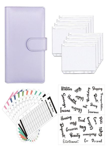 pu leather a6 notebook binder cash budget planner organizer 6 ring saving binder cover envelopes with inside accessories and book9625104, White
pu leather a6 notebook binder cash budget planner organizer 6 ring saving binder cover envelopes with inside accessories and book9625104, White