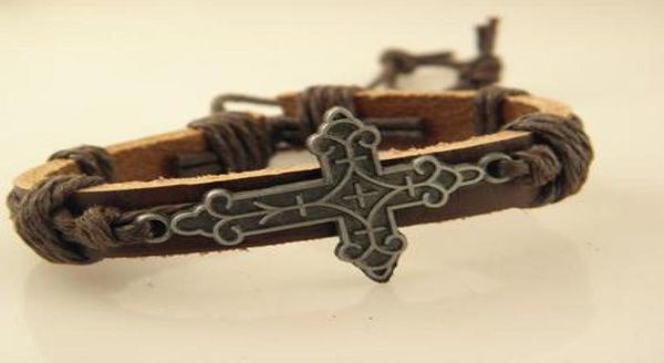 whole cool leather wristband cross bracelets handmade leather jewelry mix order fast despatch9744403, Black
whole cool leather wristband cross bracelets handmade leather jewelry mix order fast despatch9744403, Black