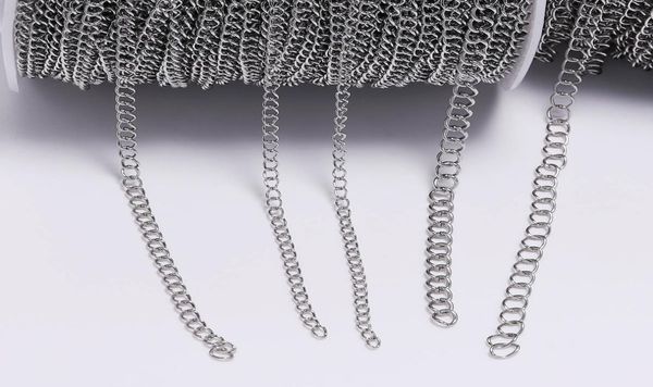 5mlot 12 22 24 30 40 mm stainless steel bulk jewellery chain for diy jewelry making necklace earring findings accessories3559176, Silver
5mlot 12 22 24 30 40 mm stainless steel bulk jewellery chain for diy jewelry making necklace earring findings accessories3559176, Silver