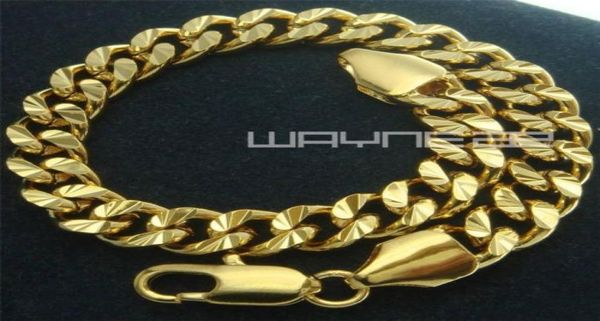 18k yellow gold filled diamond edge curb solid ladies mens bangle bracelet b1508136782, Black
18k yellow gold filled diamond edge curb solid ladies mens bangle bracelet b1508136782, Black