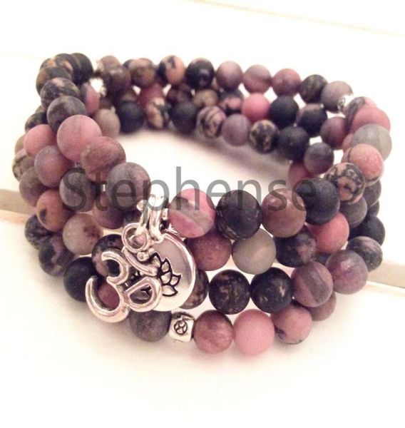 mg0663 black vein rhodonite 108 mala bracelet 8 mm gemstone ohm lotus charm bracelet new design womens yoga mala bracelet5041824
mg0663 black vein rhodonite 108 mala bracelet 8 mm gemstone ohm lotus charm bracelet new design womens yoga mala bracelet5041824