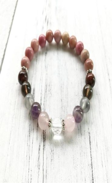 relief stress anxiety bracelet 7 crystals healing wrist mala beads for daily gratitude rhodonite beaded strands9019552, Black
relief stress anxiety bracelet 7 crystals healing wrist mala beads for daily gratitude rhodonite beaded strands9019552, Black
