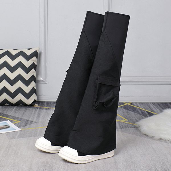 womans luxury boot black over the knee booties winter platform elastic long rick ownes thigh-high real leather fashion martin boots size 42
womans luxury boot black over the knee booties winter platform elastic long rick ownes thigh-high real leather fashion martin boots size 42