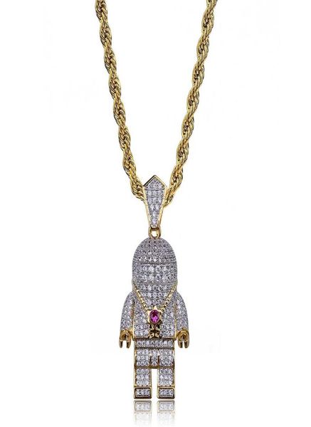 hip hop street gold silver color plated spaceman necklace micro pave zircon iced out astronaut pendant necklace for men9879307
hip hop street gold silver color plated spaceman necklace micro pave zircon iced out astronaut pendant necklace for men9879307