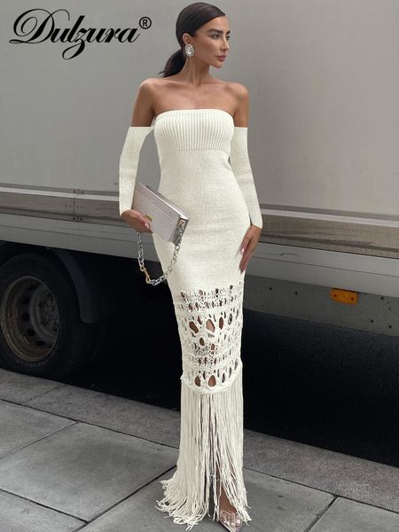 urban dresses dulzura autumn knitted tassel y2k clothes long sleeve backless tube bodycon maxi dress for women club party elegant outfits 23, White;black
urban dresses dulzura autumn knitted tassel y2k clothes long sleeve backless tube bodycon maxi dress for women club party elegant outfits 23, White;black