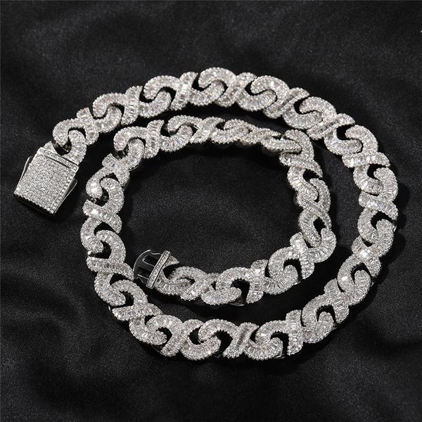 12mm t cubic zirconia infinity symbol chain men's necklace hip hop zircon full diamond gold plated chain for women, Silver
12mm t cubic zirconia infinity symbol chain men's necklace hip hop zircon full diamond gold plated chain for women, Silver