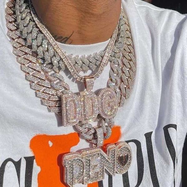 bling full vvs moissanite custom name pendant 925 sterling silver lab diamond iced out letter pendant necklace jewelry
bling full vvs moissanite custom name pendant 925 sterling silver lab diamond iced out letter pendant necklace jewelry