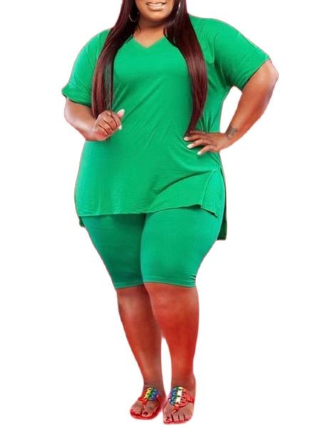 women's plus size pants lw plus size casual v neck split red two-piece shorts set summer women printing casual t-shirt y2k graphics sho, Black
women's plus size pants lw plus size casual v neck split red two-piece shorts set summer women printing casual t-shirt y2k graphics sho, Black