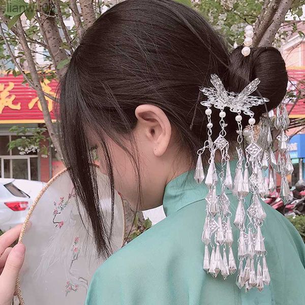 chinese style butterfly pattern women's hairpin retro ming butterfly long tassel hair stick pearl tassel headdress hair fork l230704, White;golden
chinese style butterfly pattern women's hairpin retro ming butterfly long tassel hair stick pearl tassel headdress hair fork l230704, White;golden