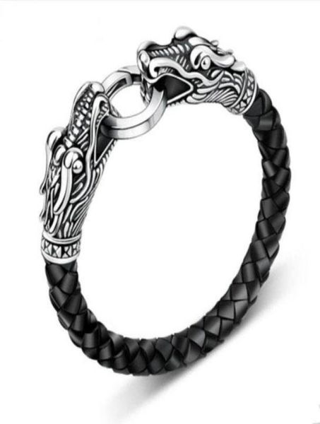 leather tibetan silver men bracelet titanium fashion male vintage accessories parataxis dragon bracelet men jewelry sl09086442115323082, Golden;silver
leather tibetan silver men bracelet titanium fashion male vintage accessories parataxis dragon bracelet men jewelry sl09086442115323082, Golden;silver
