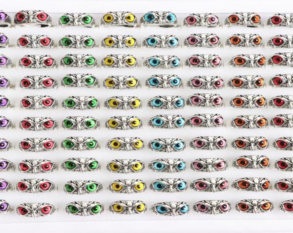 punk vintage colorful owl eye adjustable open rings jewelry for women men mix style color party gifts whole 36pcslot2757916, Golden;silver
punk vintage colorful owl eye adjustable open rings jewelry for women men mix style color party gifts whole 36pcslot2757916, Golden;silver