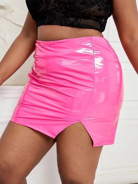 skirts women plus size faux latex mini skirt stretchy bodycon skirt hem side split ladies pvc leather skirt clubwear custom 230715, Black
skirts women plus size faux latex mini skirt stretchy bodycon skirt hem side split ladies pvc leather skirt clubwear custom 230715, Black