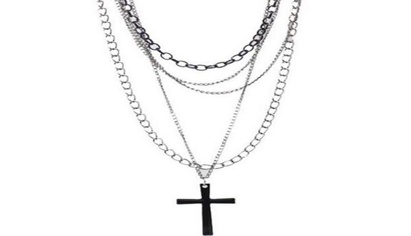 design fashion hip hop vintage multi layer chain black cross necklaces pendants gothic long choker for women punk jewelry party gi6269218, Silver
design fashion hip hop vintage multi layer chain black cross necklaces pendants gothic long choker for women punk jewelry party gi6269218, Silver