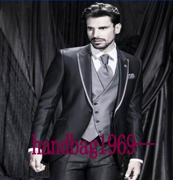 custom made one button black groom tuxedos peak lapel groomsmen mens wedding tuxedos clothing prom suits jacketpantsvesttie a7026573, Black;gray
custom made one button black groom tuxedos peak lapel groomsmen mens wedding tuxedos clothing prom suits jacketpantsvesttie a7026573, Black;gray