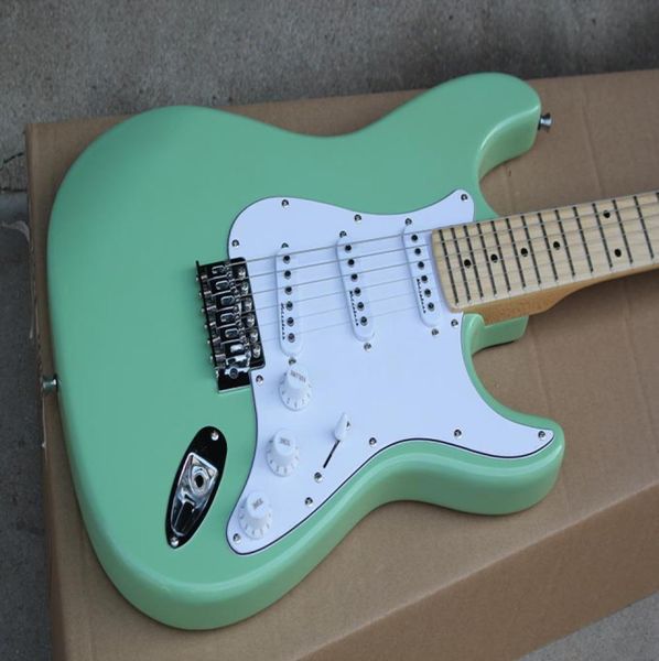 factory custom green electric guitar with chrome hardwaremaple fretboardsss pickupswhite pickguardcan be customized5132602
factory custom green electric guitar with chrome hardwaremaple fretboardsss pickupswhite pickguardcan be customized5132602