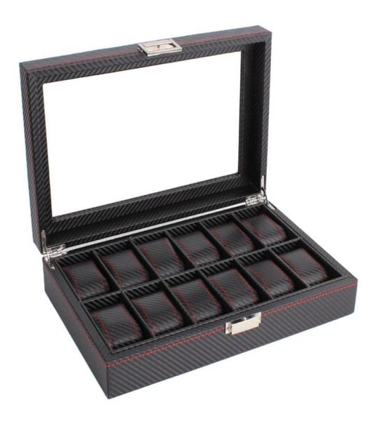 outad 12 slots luxury carbon fiber watch box jewelry watch display storage holder rectangle black leather case9032054, Black;blue
outad 12 slots luxury carbon fiber watch box jewelry watch display storage holder rectangle black leather case9032054, Black;blue
