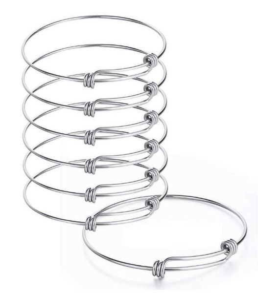 5pcs stainless steel wire blank bangle bracelet expandable charm bracelet double loops style for diy jewelry making q07172213626, Black
5pcs stainless steel wire blank bangle bracelet expandable charm bracelet double loops style for diy jewelry making q07172213626, Black