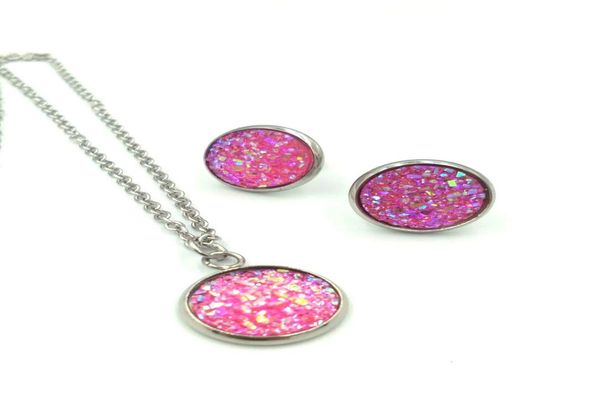 12colors women druzy drusy rhinestone pendant statement necklace earrings jewelry set fashion jewelry bridal wedding dress jewelry3083630, Silver
12colors women druzy drusy rhinestone pendant statement necklace earrings jewelry set fashion jewelry bridal wedding dress jewelry3083630, Silver