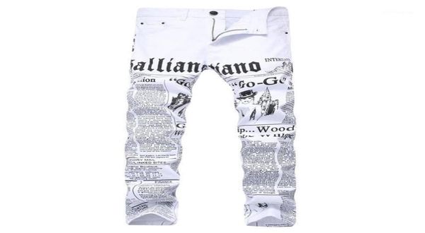 men039s jeans mens autumn denim trousers letter spaper printing casual white pants male painted skinny plus size5935362, Blue
men039s jeans mens autumn denim trousers letter spaper printing casual white pants male painted skinny plus size5935362, Blue