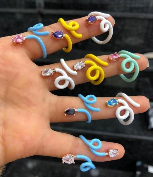 cluster rings single stone colorful enamel band the wire women finger ring open adjusted size4873447, Golden;silver
cluster rings single stone colorful enamel band the wire women finger ring open adjusted size4873447, Golden;silver
