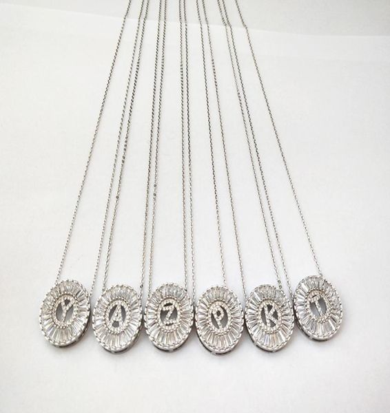 new design jewelry silver color micro pave cubic zircon cz crystal alphabet letter pendants necklace nk4302245971
new design jewelry silver color micro pave cubic zircon cz crystal alphabet letter pendants necklace nk4302245971