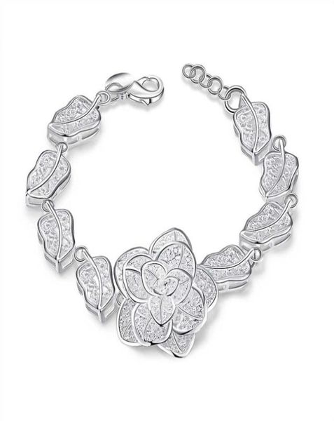 fashion 925 sterling silver rose flower charm bracelet women 8 inch long 10pcs1039762, Black
fashion 925 sterling silver rose flower charm bracelet women 8 inch long 10pcs1039762, Black