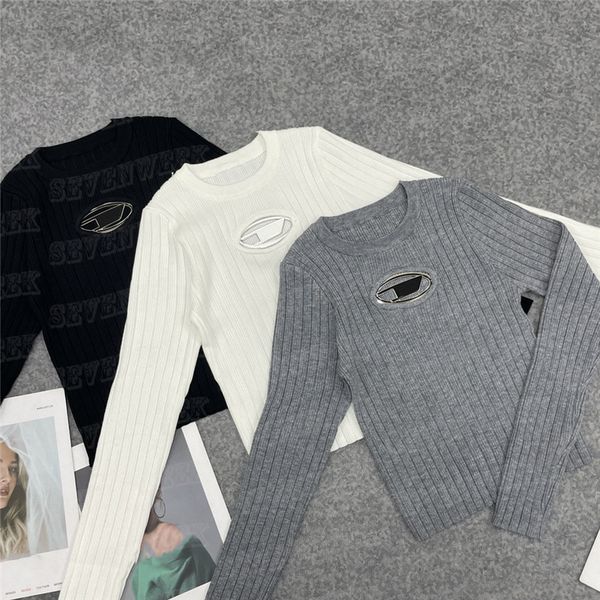 metal letter knits pullover sweaters design hollow knitted hoodie for women autumn fashion long sleeve, White
metal letter knits pullover sweaters design hollow knitted hoodie for women autumn fashion long sleeve, White