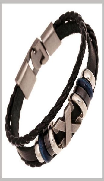 fashionable woven genuine leather wrap bracelets men black cowhide braided bracelets bangles jewelry pulseira de couro masculina s4720411, Golden;silver
fashionable woven genuine leather wrap bracelets men black cowhide braided bracelets bangles jewelry pulseira de couro masculina s4720411, Golden;silver