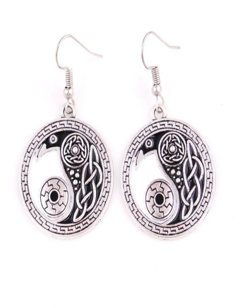 religious celtic retro raven pendant earring morrigan crow raven yin yang amulet earring jewelry for woman 2725558, Silver
religious celtic retro raven pendant earring morrigan crow raven yin yang amulet earring jewelry for woman 2725558, Silver