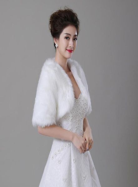 real po wedding bolero wraps with half sleeves whtie ivory faux fur bridal jacket in stock bride coat cape shawl 1191637, White
real po wedding bolero wraps with half sleeves whtie ivory faux fur bridal jacket in stock bride coat cape shawl 1191637, White