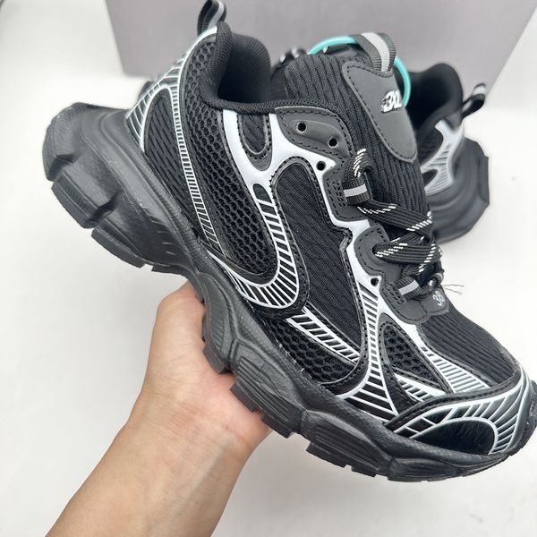 luxury mens sneaker shoes fashion designer men women mesh low lace-up casual trainers outdoor comfortable wear-resisting sports shoe 36-44, Black
luxury mens sneaker shoes fashion designer men women mesh low lace-up casual trainers outdoor comfortable wear-resisting sports shoe 36-44, Black