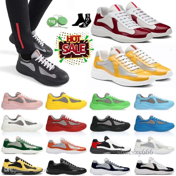 2023 designer mens americas cup xl casual shoes patent leather flat trainers low sneakers mesh america for men lace-up a sneakertop, Black
2023 designer mens americas cup xl casual shoes patent leather flat trainers low sneakers mesh america for men lace-up a sneakertop, Black