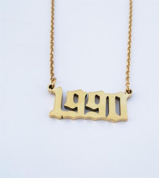 stainless steel chain custom personalized date choker gold color birthday gift number 1990 pendants customized necklace women18481900, Silver
stainless steel chain custom personalized date choker gold color birthday gift number 1990 pendants customized necklace women18481900, Silver