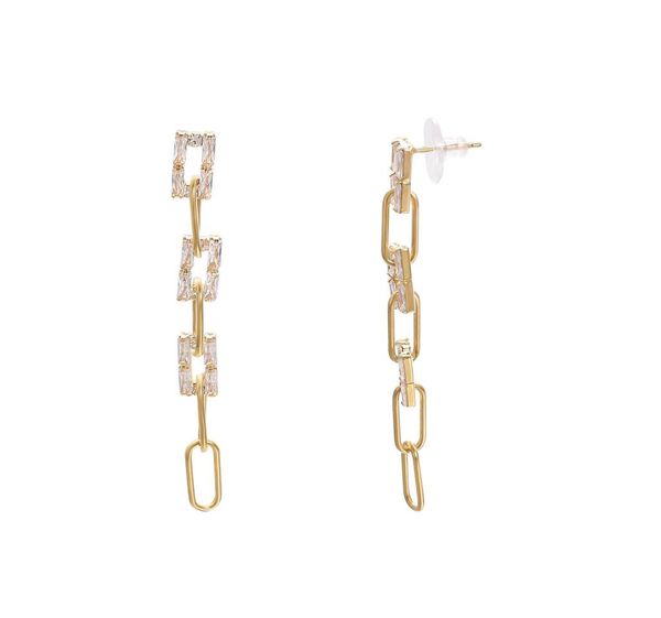 yoursfs fashion jewelry 18k gold plated hanging long chain zircon earrings woman christmas gift5799515, Silver
yoursfs fashion jewelry 18k gold plated hanging long chain zircon earrings woman christmas gift5799515, Silver