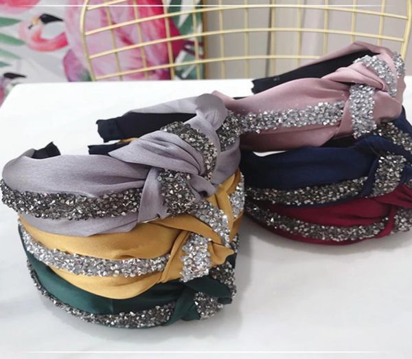 fashion shiny rhinestone hairband women solid wide side headband knot hair hoop girls hair accessories headwear4053820, Silver
fashion shiny rhinestone hairband women solid wide side headband knot hair hoop girls hair accessories headwear4053820, Silver