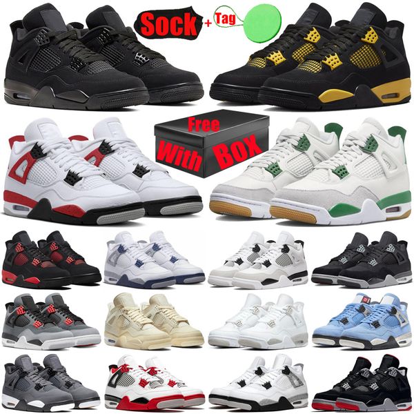 with box jumpman 4 4s basketball shoes for men women shoe thunder pine green red cement military black cats canvas womens mens trainers snea
with box jumpman 4 4s basketball shoes for men women shoe thunder pine green red cement military black cats canvas womens mens trainers snea