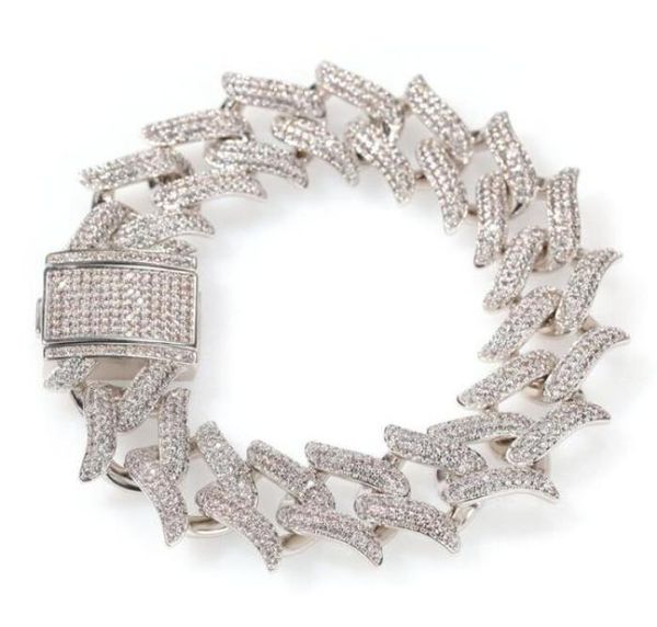 20mm bramble cuban bracelet lock clasp link 8 inch bracelet iced out zircon bling hip hop men jewelry gift beaded charms bracelets6282608, Black
20mm bramble cuban bracelet lock clasp link 8 inch bracelet iced out zircon bling hip hop men jewelry gift beaded charms bracelets6282608, Black