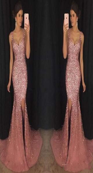 luxury rose pink bling v neck mermaid formal prom dresses crystal beaded pageant dress major beading split sweep train evening dre6916885, Black
luxury rose pink bling v neck mermaid formal prom dresses crystal beaded pageant dress major beading split sweep train evening dre6916885, Black