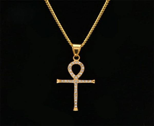 real gold plated ankh egyptian pendant necklace bling bling rhinestone crystal key to life egypt cross necklace cuban chain hip ho9213461, Silver
real gold plated ankh egyptian pendant necklace bling bling rhinestone crystal key to life egypt cross necklace cuban chain hip ho9213461, Silver