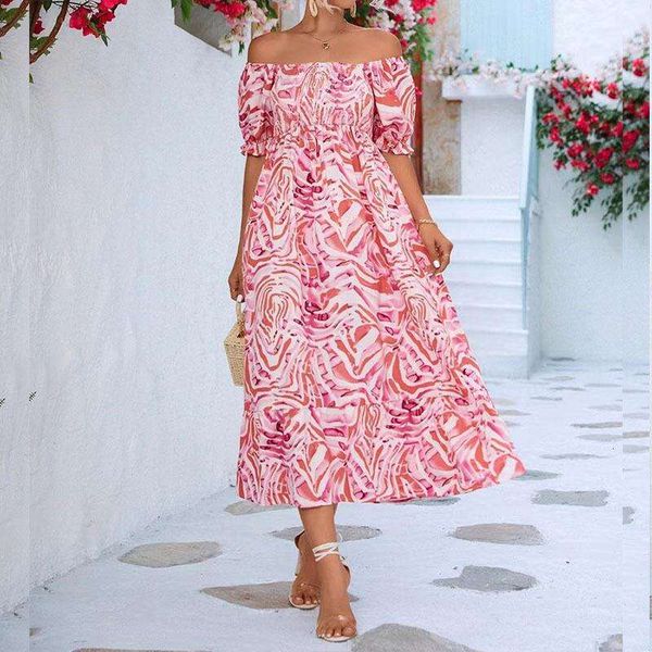 dress summer sweet tube style printed short sleeve elastic high waist a line midi, Black;gray
dress summer sweet tube style printed short sleeve elastic high waist a line midi, Black;gray