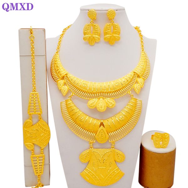 wedding jewelry sets luxury dubai african gold color arabic necklace for women bridal gift ethiopian muslim set 230717, Slivery;golden
wedding jewelry sets luxury dubai african gold color arabic necklace for women bridal gift ethiopian muslim set 230717, Slivery;golden
